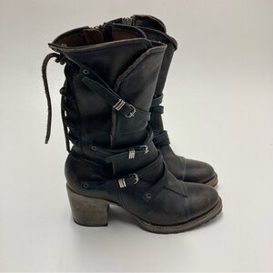 Freebird Steven Cora Brown Leather Boots Womens Size 10